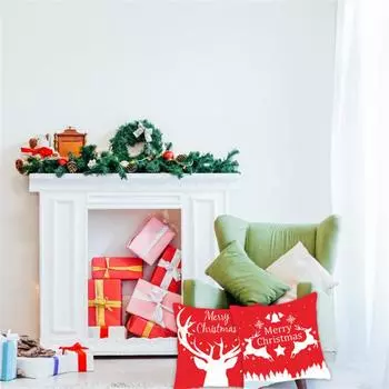 Christmas Cushion Set 45* 45cm Pillowcase Christmas Ornaments Suitable For Home Navidad Noel Christmas Gifts Christmas Ornaments L