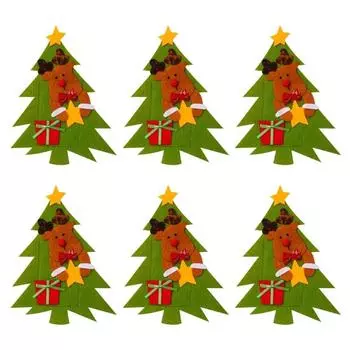 Christmas Cutlery Rack Christmas Silverware Stand Set Xmas Table Decorations Pocket Cutlery Bag Party Home Decor