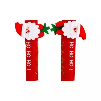 Christmas Decorations, Gloves, Cartoon Refrigerators, Claus Door Handles, Decorative Protective Covers One Size