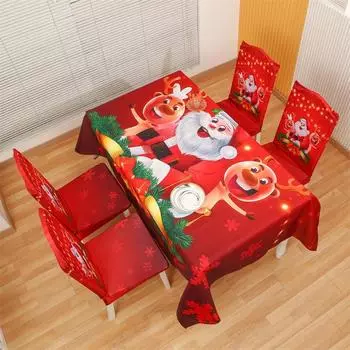 Christmas Dining Chair Cover Dinning Room Chair Back Cover Slipcovers Reusable And Comfortable Christmas Dining Chair Slipcovers