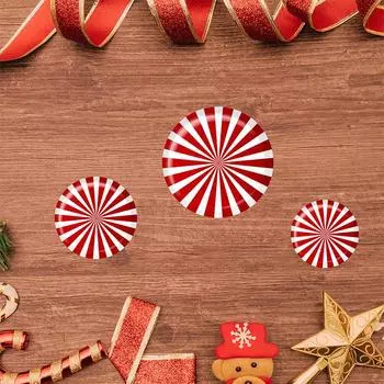 Christmas DIY Wall Stickers Self-Adhesive Holiday Decoration Floor Stickers New Round Creative