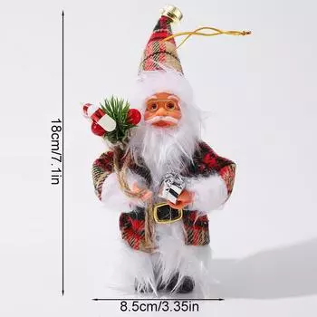 Christmas Doll Pendant Funny Santa Claus Design Exquisite Christmas Gift Cute Christmas Decoration Christmas Atmosphere 18cm