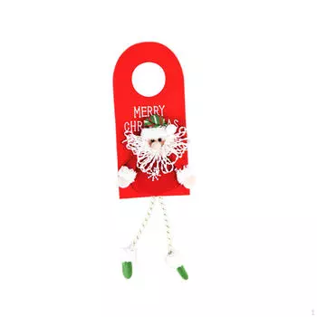 Christmas Door Handle Pendant, Knob Ornament, Holiday Hanger Sign for Santa