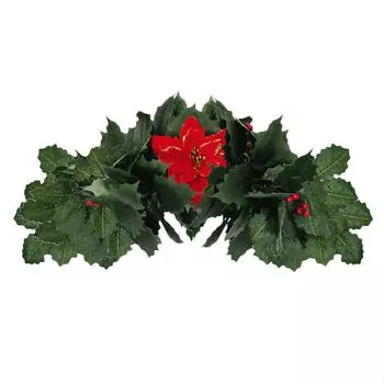 Christmas Door Lintel Decoration 45cm Silk Cloth Artificial Christmas Wreath Door Decor 45CM