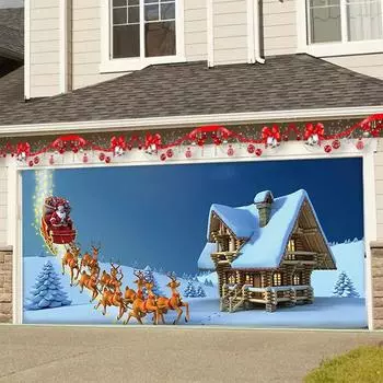 Christmas Elk Tapestry Santa Claus Wall Hanging Tapestry Home Background Wall Decoration Wall Cloth For Bedroom Dorm Living Room
