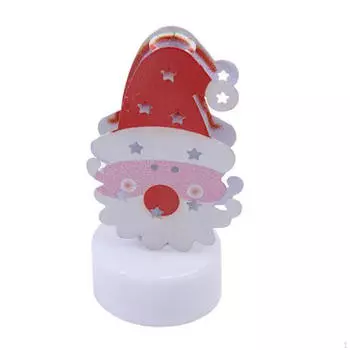 Рождественская фигурка ночник для настольной лампы украшения в помещении Santa Hat