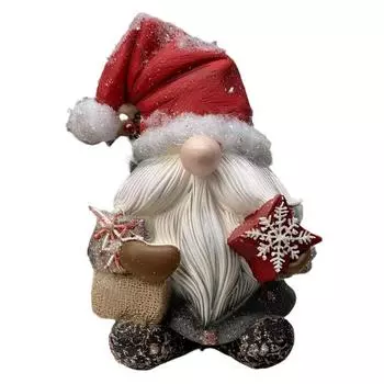 Christmas Figurines, Christmas Decorations, Festive Resin Dwarf Statue Decorations, Ornaments Suitable For Tabletops, Cabinets And Bedside Tables One Size