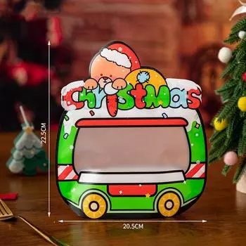 Christmas Gift Bags Santa Elk Snowflake Tote Bag Children S Gift Bags Thickened Non-Woven Waterproof Bag Christmas Decoration зелёный