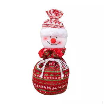 Christmas Gift Doll Bag Candy Wrapping Goodie Reusable Apple Drawstring