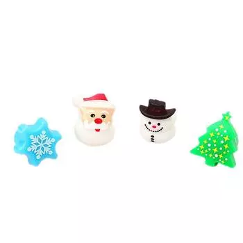 Christmas Gift Santa Claus Christmas Tree Glow Rings Cartoon Ring Christmas Rings Fashion Jewelry B