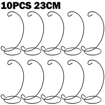 Christmas Hanging Bauble Holder Stand Iron Black Tree Plant Light Xmas Gift Hanging Bottle Bracket Hanging Bracket Iron Frame