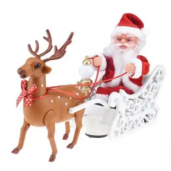 Christmas In Sleigh With Reindee Deer Ornaments Xmas New Year Gifts