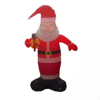 Christmas Inflatable Santa 4.92ft with Light Outdoor Decoration Lighted for Indoor