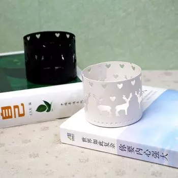 Christmas Iron Hollow Candlestick Snow Christmas Tree Merry Christmas Party Decorations Home Table Ornaments Noel Navidad New Year