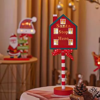 Christmas LED Light Vertical Signs, Decorative Lamp, for Holiday Halloween Christmas Ornament Xmas Desktop Home Decor