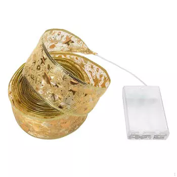 Christmas LED Ribbon Lights, Bright Lights Gold Always On