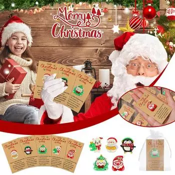 Christmas Little Pocket Hug Gifts Bulk Penguin Snowman Pocket Token Hug For Xmas Gifts Small Ca Z6S4 B-24PCS