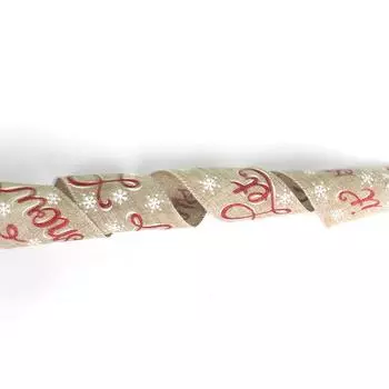 Christmas Meter 6 Fine Jute Ribbon Versatile Crafting Ribbon For Stylish Decor Holiday 6m Fine Ribbon