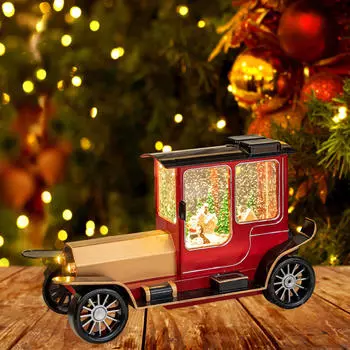 Christmas Music Box with 8 Glittering Lantern Night Light Decoration Xmas Ornament