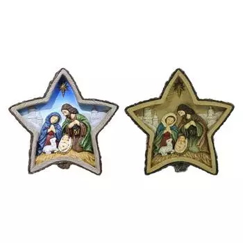 Christmas Nativity Scene Figurine Collectibles Christmas Table Decoration for Fireplace Indoor Holiday Office Xmas Decor коричневый