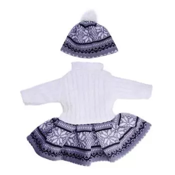 Рождественская новая кукольная одежда лось, снежинка, комплект одежды, американка, 43 см, для девочки 18 дюймов, жизнь до C1W8 B-clothes no doll