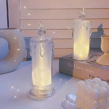 Christmas Night Lamp Safe Battery Operated LED Candle Lamp For Home Decoration LED simulation Candle Light