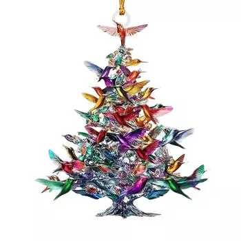 Christmas Ornaments, Christmas Tree Hummingbirds, Exquisite Ornaments, Acrylic Simulation Hummingbird Ornaments One Size