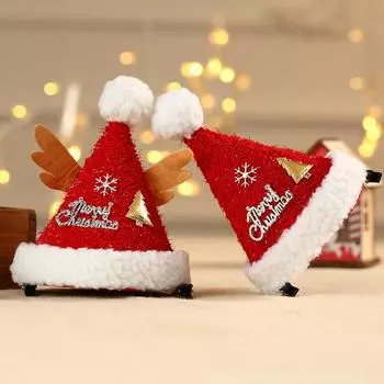 Christmas Party Hair Clips Santa s Hat Hairpins For Children Hair Cards Dress Up Jewelry Hair Antlers Festive Headdress