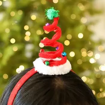 Christmas party headband set, rattle spring headband, 6 pieces