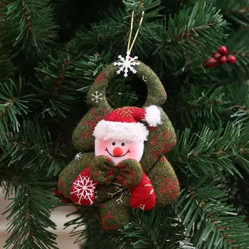Christmas Pendant Xmas Tree Decorations Hanging Metal Ornaments DIY Santa Claus Snowman Party Kids Toys Gift Xmas New Year 2025