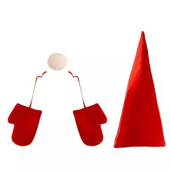 Christmas Playful Tree Topper Star With Cute Hat Nose And Gloves For Cheer Holiday