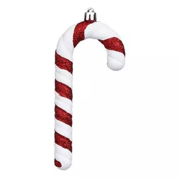 Christmas Red And Candy Cane Ornaments Christmas Tree Hanging Pendants DIY Craft Party Supplies One Size