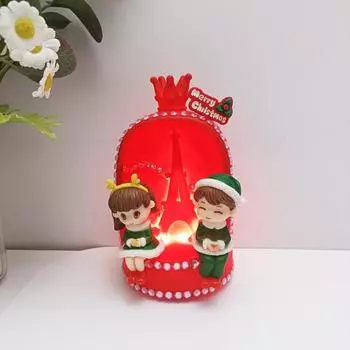 Christmas Red Specific Crown Tent Night Light Powered Aaa Battery Supply Power