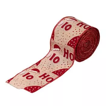 Christmas Ribbon Wired Christmas Ribbons Snowman Ribbon For Christmas Tree Gift Wrapping Crafts Wreath Garland Bow Decor хаки