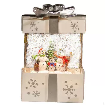 Christmas Sculpture Music Box Kids Girls Gift Decoration Portable Ornament Crafts for