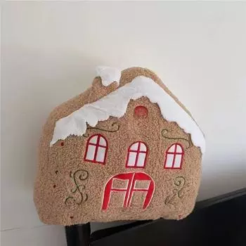 Christmas Shape House Plush Toy Doll Bedroom Dormitory Headrest Cartoon Gift