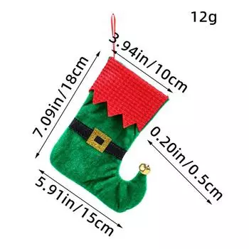 Christmas Socks Pendants Candy Bag Gift Fireplace Tree Jewelry Year Christmas Stocking Decorations Home Decors