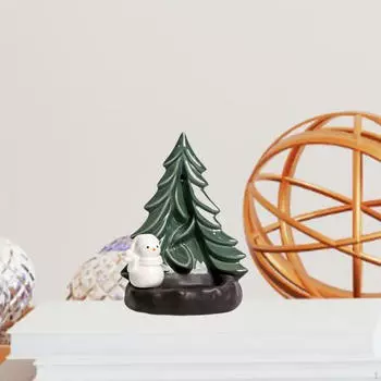 Christmas Statue Backflow Incense Burner Sculpture Valentine s Day Gift Ornament