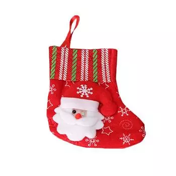 Christmas Stocking Classic Santa Snowman Reindeer Xmas Character For Family Holiday Christmas Party Decorations