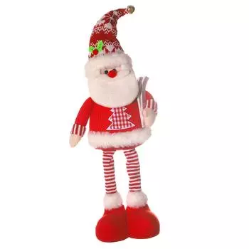 Christmas Stretchy Doll Leg Extension Figurines Tabletop Ornaments Christmas