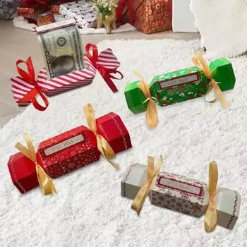 Christmas Surprise Money Pull Pouch DIY Cash Gift Pull Pouch Party Gifts Money Box Money Pull Box for Cash Gift Pull 180.00x40.00x40.00mm