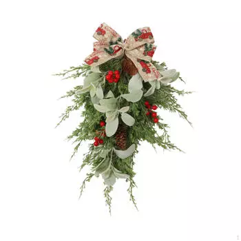 Christmas Swag Hanging Creative Indoor Outdoor Garland Front Door Wreath for Engagement