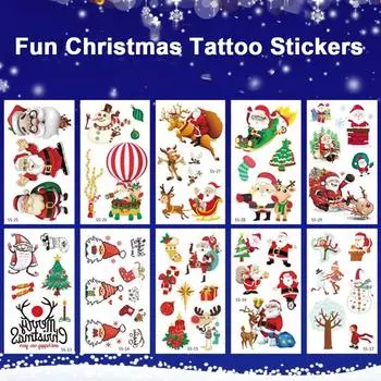 Christmas Tattoo Stickers, Fun Facial Stickers Children s Cartoon Tattoo Stickers Romantic Christmas Tattoo Stickers 6
