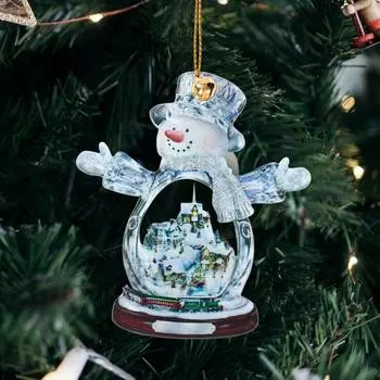 Christmas Tree Acrylic Snowman Hanging Pendant Christmas Decoration For Home Xmas Gifts Cristmas Gifts Navidad Natal New Year