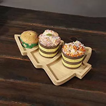 Christmas Tree Board Charcuterie Restaurant Dessert Board Christmas Tree Tray Plate for Food Appetizers Desserts Snacks Sushi