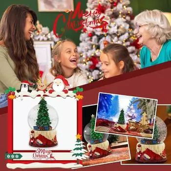 Christmas Tree Crystal Ball Snowflake Ball Resin Craft Ornaments 10ml One Size