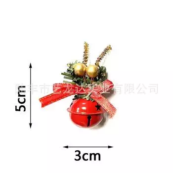 Christmas tree decoration creative small oil lamp bell pendant pendant pine cone bow Christmas decoration picture size
