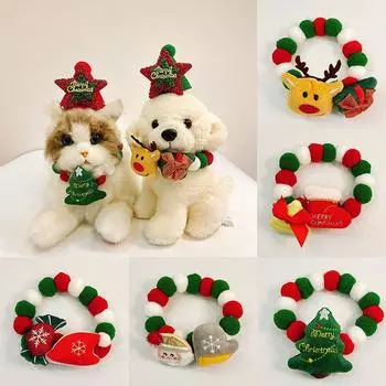 Christmas tree Hairball Dog necklace Cat collar Christmas Pet collar Decorations Pet M