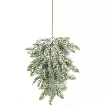 Christmas Tree Half Wall Wall Wall Window Pendant Cuttings Christmas Tree Rattan Pe Louver Eucalyptus 65X25cm/130g or so