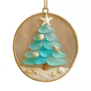 Christmas Tree Ornaments Double-Sided Acrylic Hanging Decor for Xmas Tree Home Party Gift Tags Holiday Festive Decorations